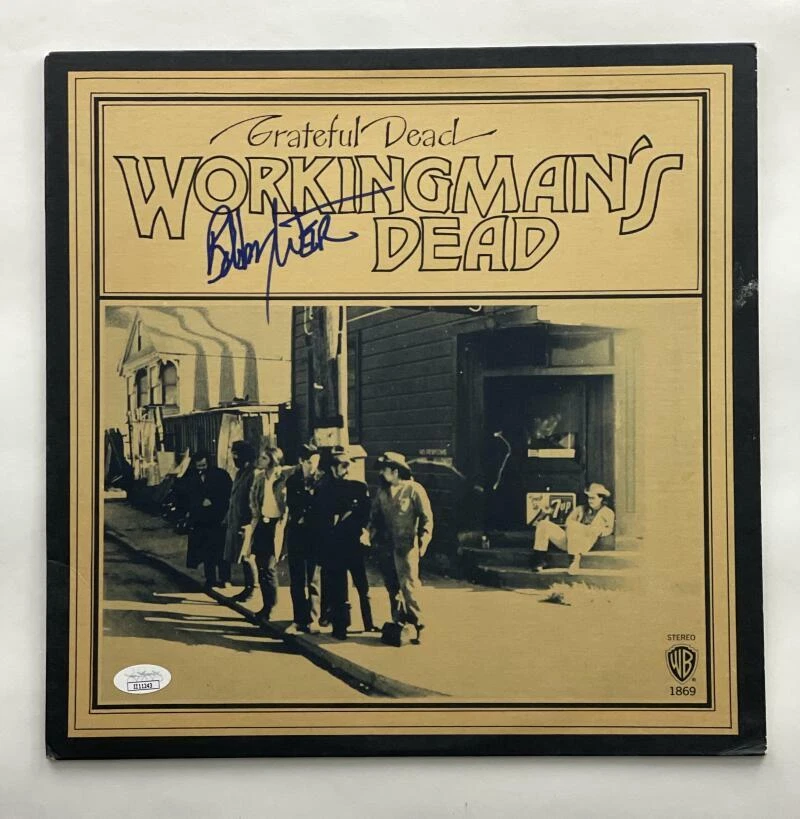 BOB WEIR SIGNED AUTOGRAPH ALBUM VINYL RECORD GRATEFUL DEAD WORKINGMAN'S DEAD JSA
