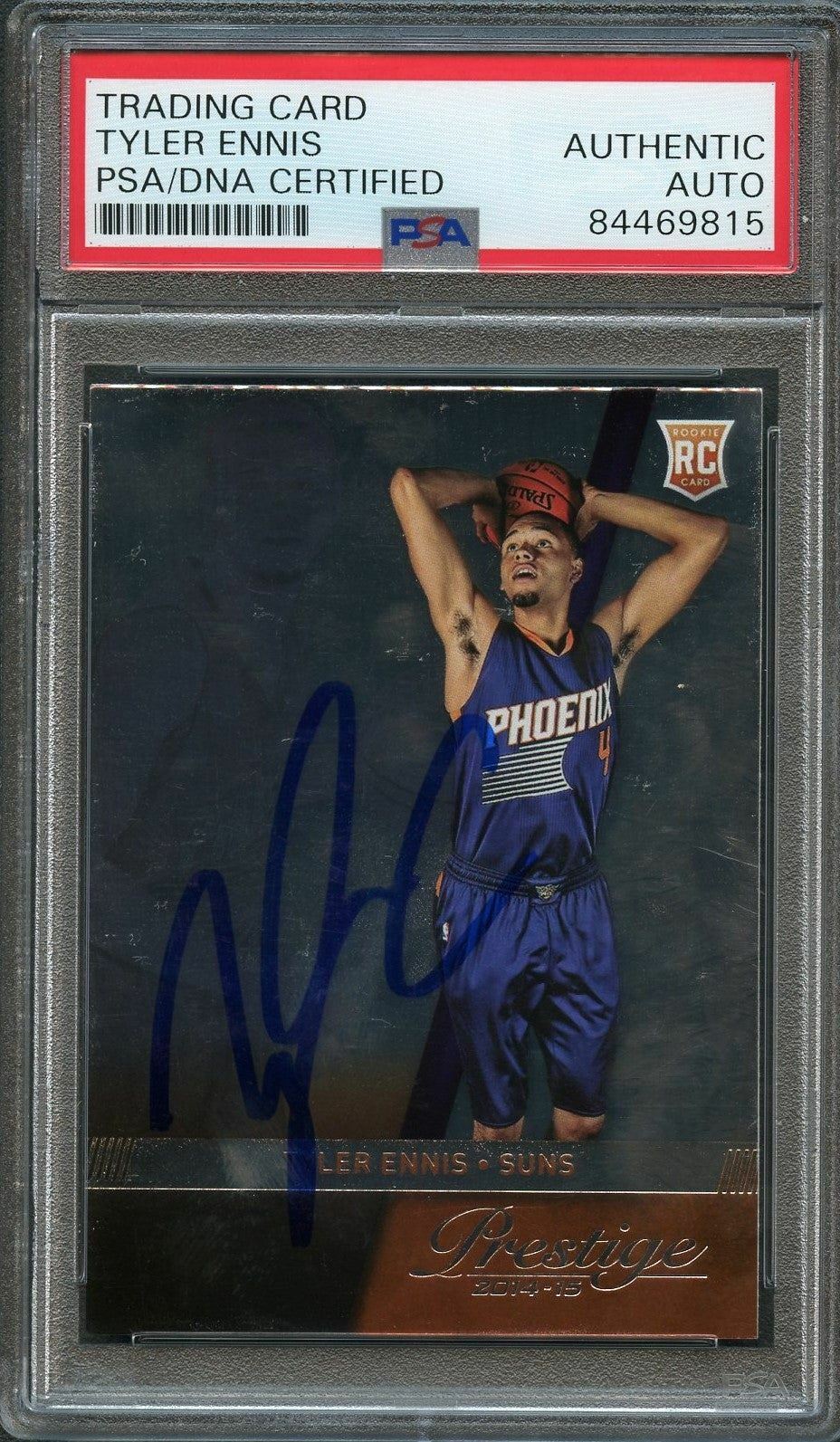 2014-15 Panini Prestige #176 Tyler Ennis Signed Rookie Card AUTO PSA Slabbed RC