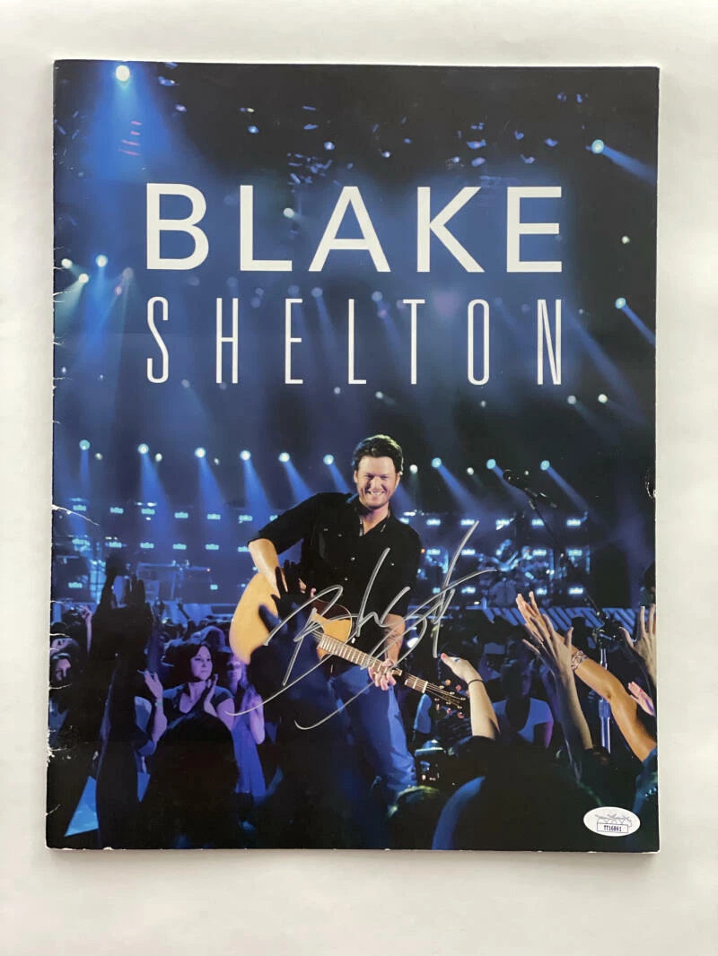 BLAKE SHELTON SIGNED AUTOGRAPH TOUR BOOK PROGRAM - THE DREAMER PURE BS W/ JSA