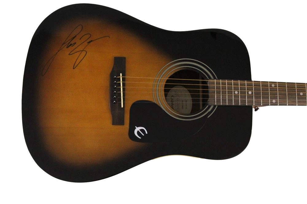 LUKE BRYAN SIGNED AUTOGRAPH GIBSON EPIPHONE ACOUSTIC GUITAR CRASH MY PARTY JSA