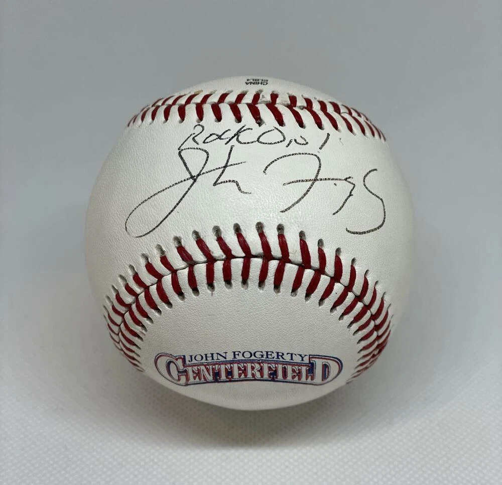JOHN FOGERTY SIGNED AUTOGRAPH CENTERFIELD BALL CREEDENCE CLEARWATER REVIVAL JSA