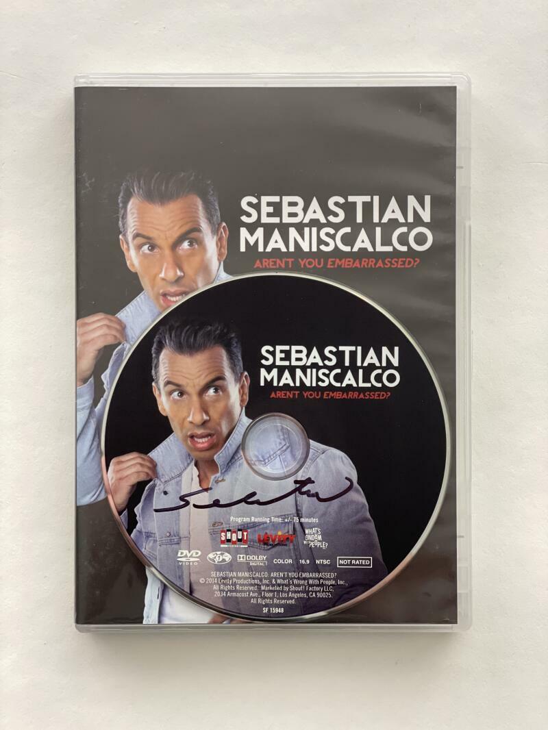 SEBASTIAN MANISCALCO SIGNED AUTOGRAPH AREN'T YOU EMBARRASSED? DVD THE