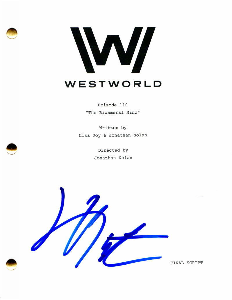JEFFREY WRIGHT SIGNED AUTOGRAPH WESTWORLD FULL EPISODE SCRIPT - THE BATMAN