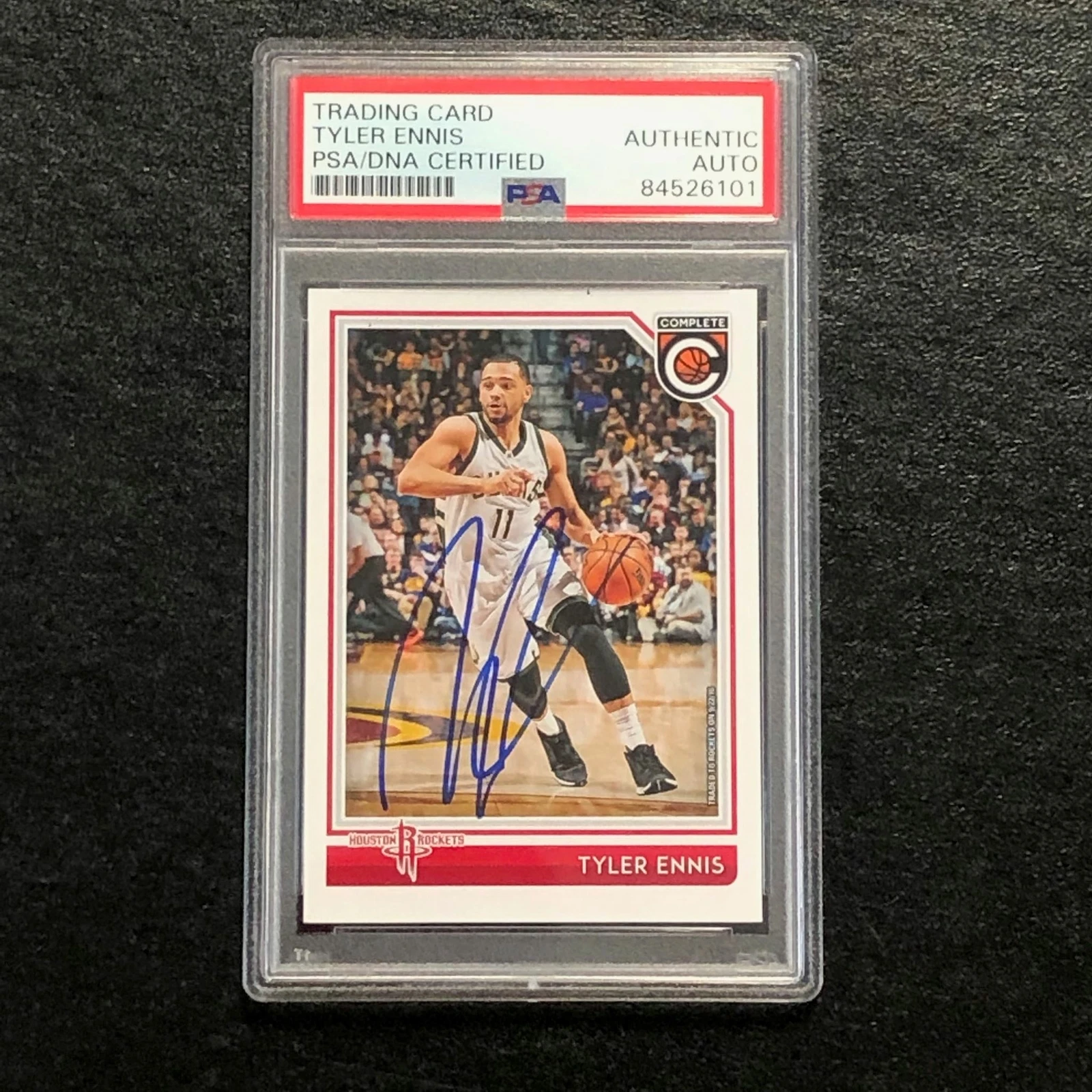 2016-17 Panini Complete #18 Tyler Ennis Signed Card AUTO PSA Slabbed Rockets