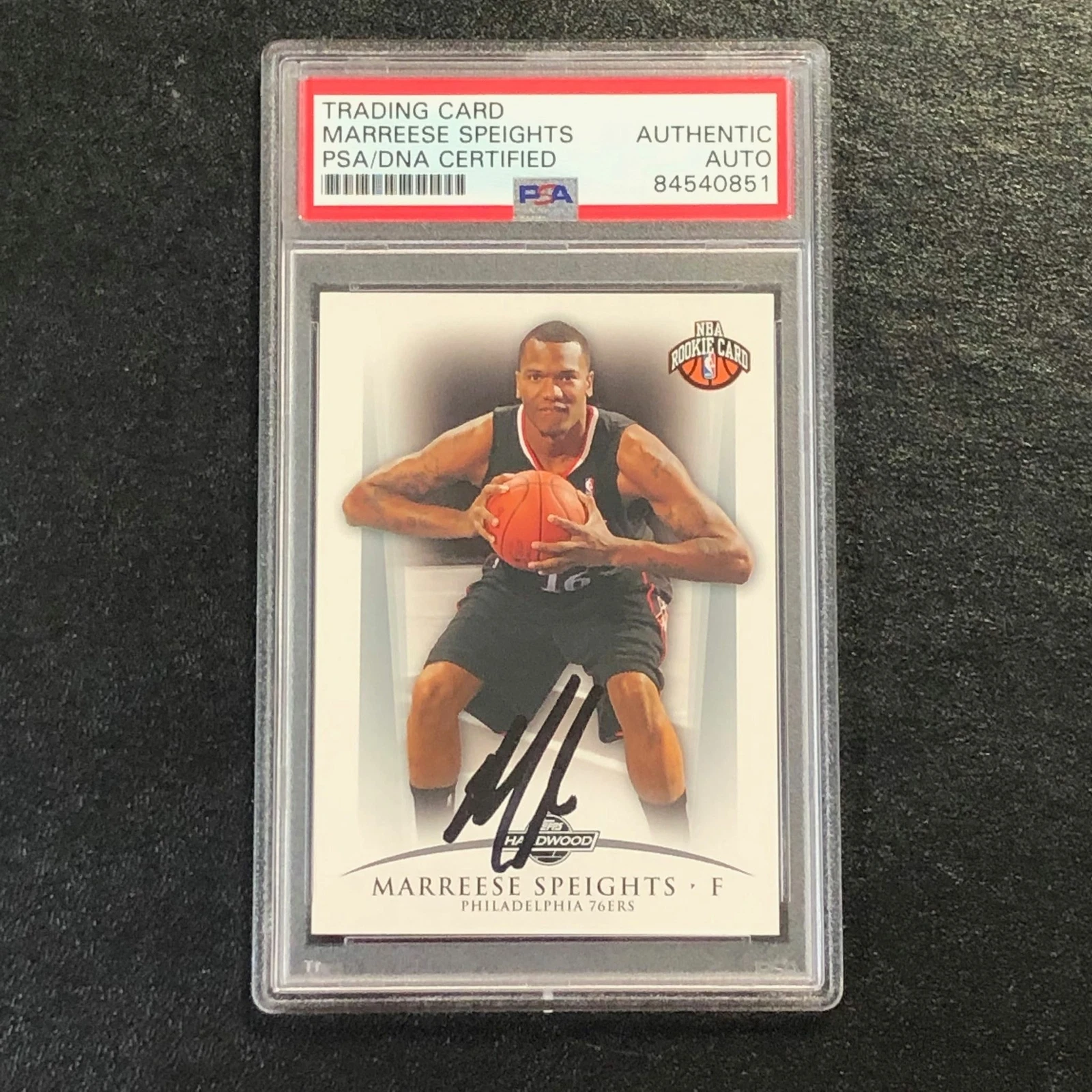 2008-09 Topps Hardwood #116 MARREESE SPEIGHTS Signed Card AUTO PSA Slabbed RC 76
