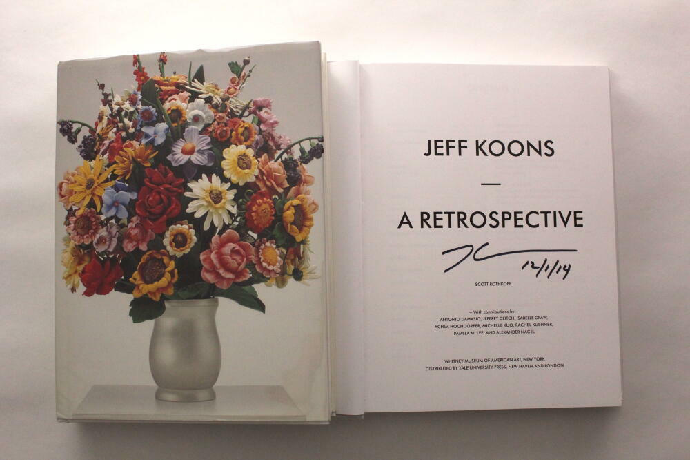 JEFF KOONS SIGNED AUTOGRAPH 