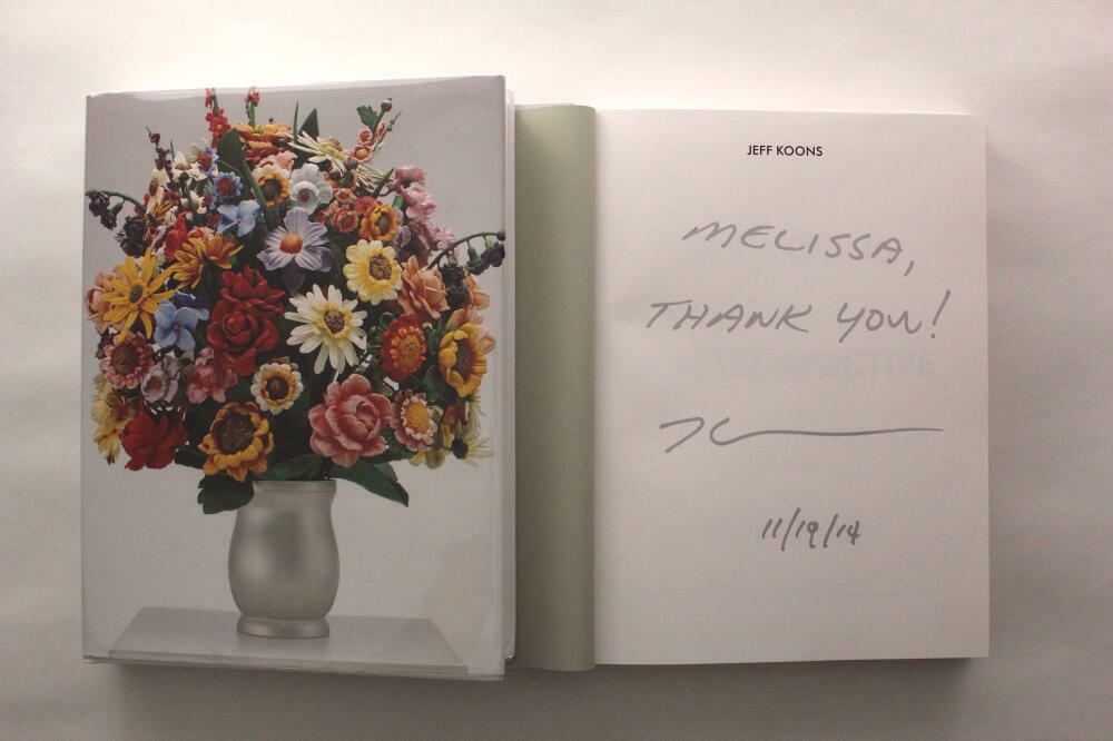 JEFF KOONS SIGNED AUTOGRAPH 