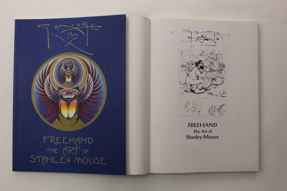 STANLEY MOUSE SIGNED AUTOGRAPH FREEHAND BOOK - GRATEFUL DEAD ARTIST RARE W/ JSA