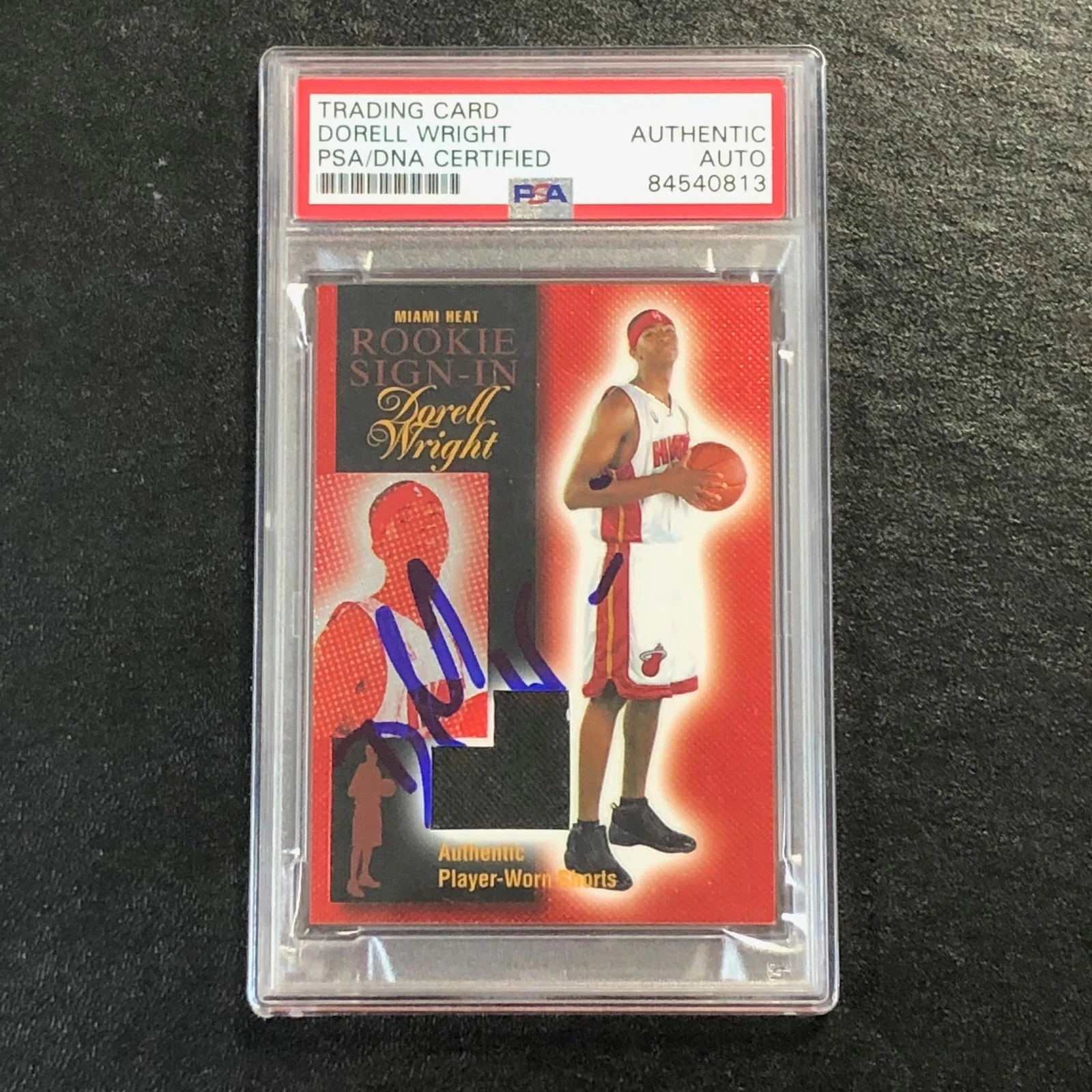 2004-05 Topps Rookie Sign-In #RSI-DW Dorell Wright Signed Card AUTO PSA Slabbed