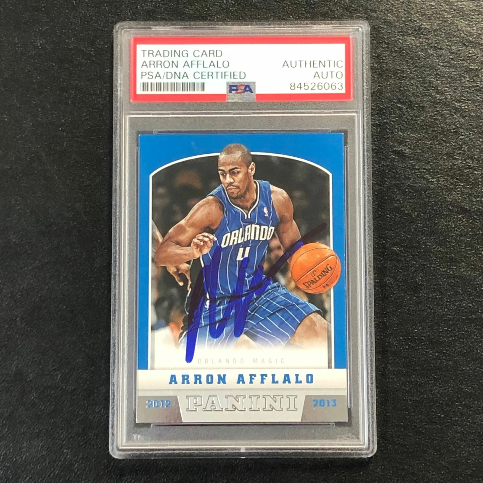2012-13 Panini Basketball #16 Arron Afflalo Signed Card AUTO PSA/DNA Slabbed Mag