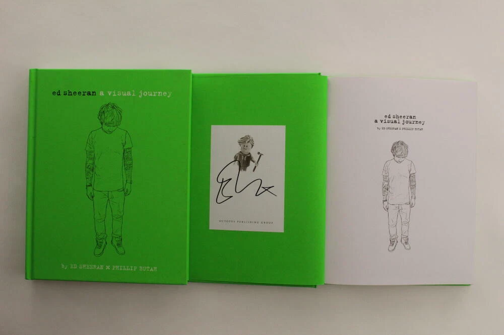 ED SHEERAN SIGNED AUTOGRAPH A VISUAL JOURNEY BOOK - EQUALS DIVIDE MULTIPLY PLUS