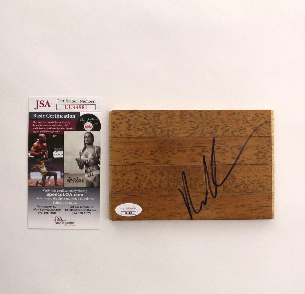 MARK CUBAN SIGNED AUTOGRAPH BASKETBALL FLOORBOARD - 2024 PRESIDENT? W/ JSA COA