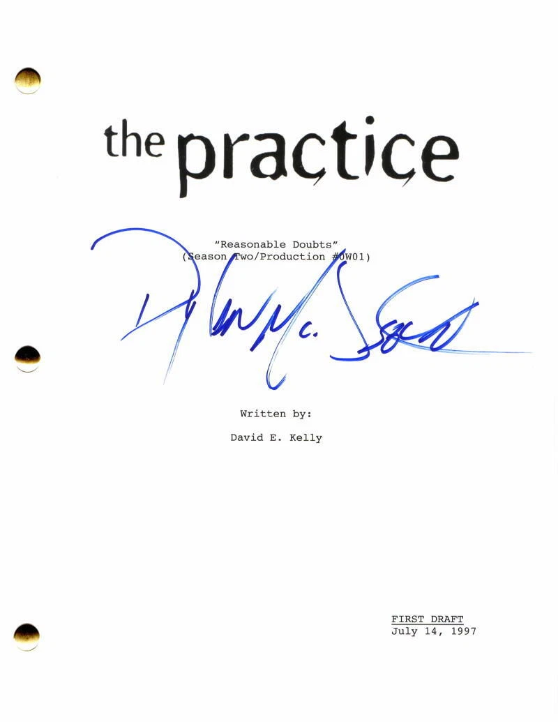 DYLAN MCDERMOTT SIGNED AUTOGRAPH THE PRACTICE FULL EPISODE SCRIPT - STUD, RARE!