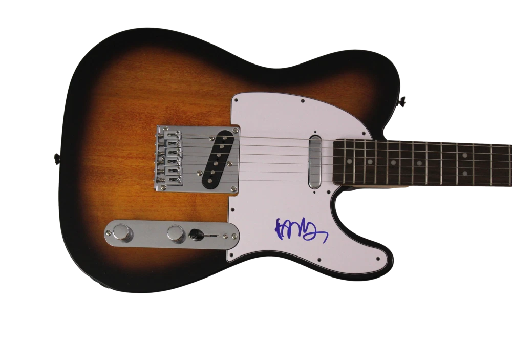 HANS ZIMMER SIGNED AUTOGRAPH FENDER TELECASTER ELECTRIC GUITAR RENOWNED COMPOSER