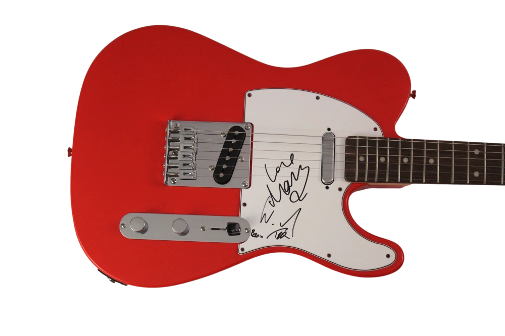 MUMFORD & SONS BAND (X4) SIGNED AUTOGRAPH FENDER TELECASTER ELECTRIC GUITAR JSA