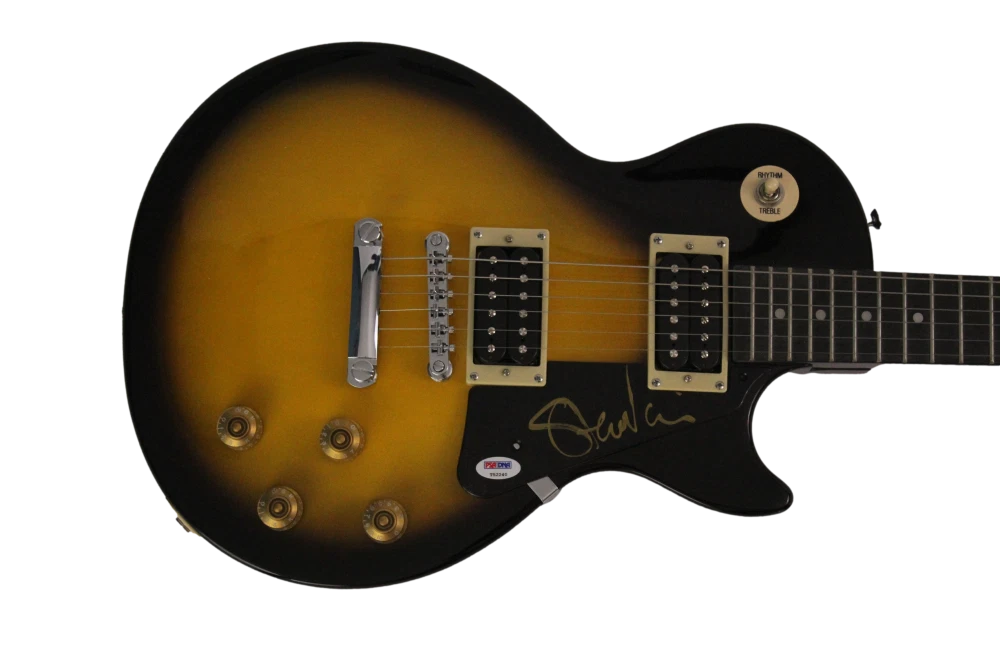 STEVE VAI SIGNED AUTOGRAPH GIBSON EPIPHONE LES PAUL ELECTRIC GUITAR - PSA COA
