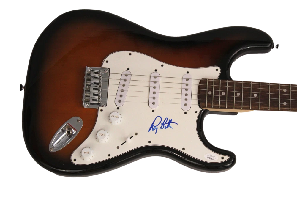 ROY BITTAN SIGNED AUTOGRAPH FULL SIZE FENDER ELECTRIC GUITAR - E STREET BAND JSA