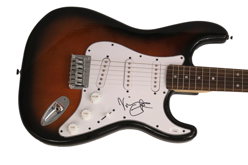 VIVIAN CAMPBELL SIGNED AUTOGRAPH FENDER ELECTRIC GUITAR - DEF LEPPARD, JSA COA