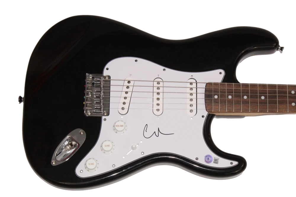 CHRIS ROBINSON SIGNED AUTOGRAPH FENDER ELECTRIC GUITAR THE BLACK CROWES BECKETT