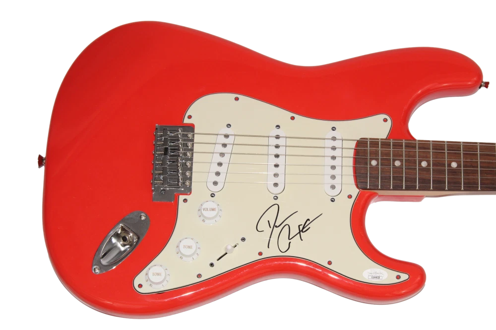 DARIUS RUCKER SIGNED AUTOGRAPH FULL SIZE RED FENDER ELECTRIC GUITAR COUNTRY JSA