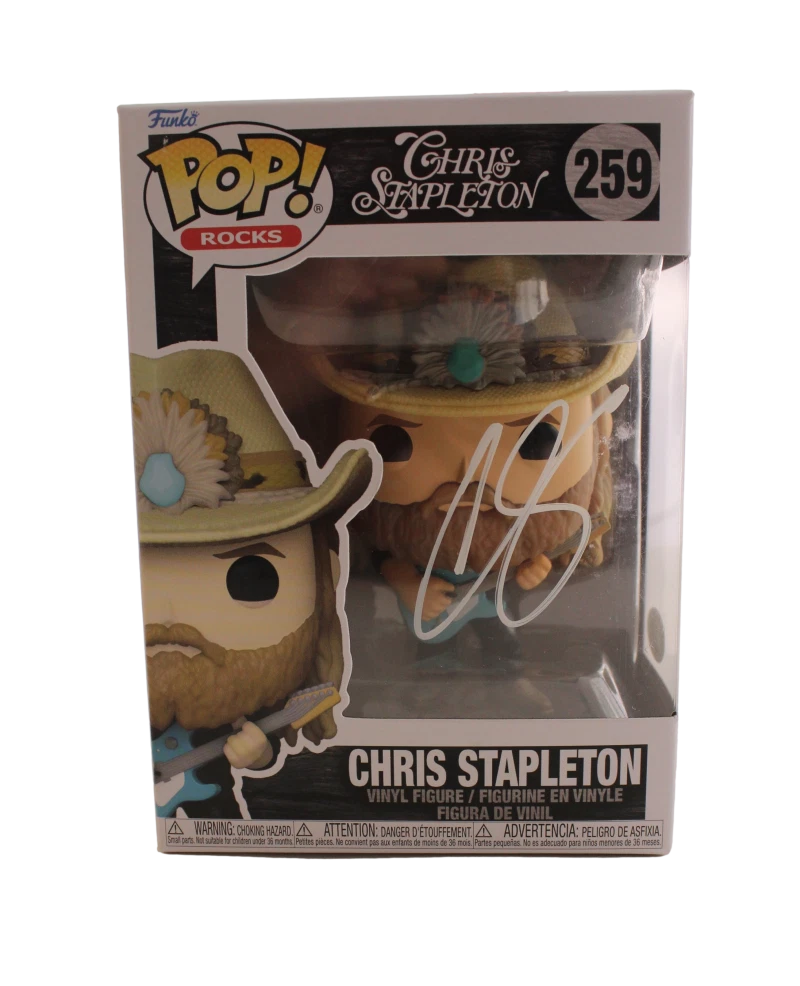 CHRIS STAPLETON SIGNED AUTOGRAPH FUNKO POP FIGURE – TRAVELLER VERY RARE JSA COA COLLECTIBLE MEMORABILIA