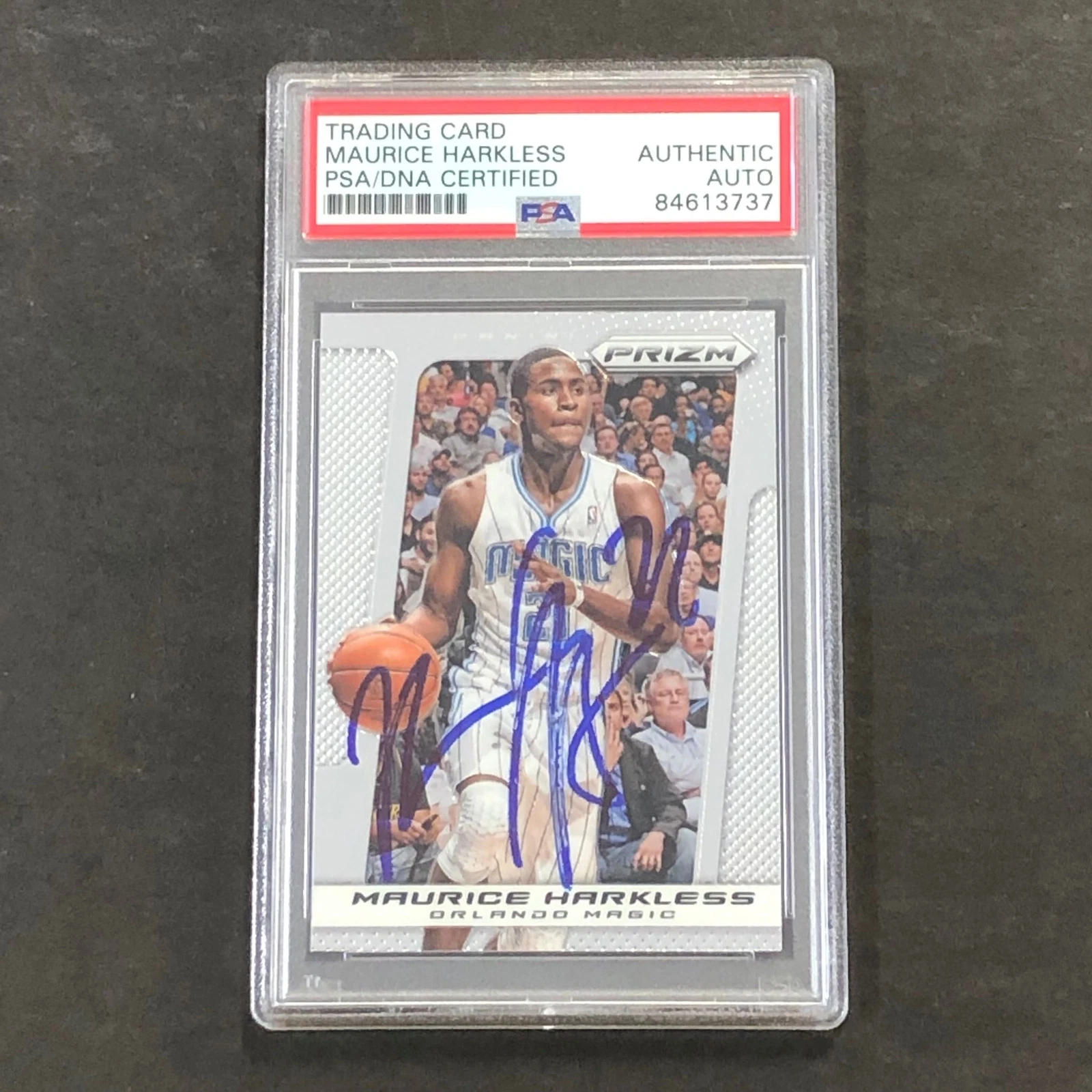 2013-14 Panini Prizm #146 Maurice Moe Harkless Signed Card AUTO PSA Slabbed Magi