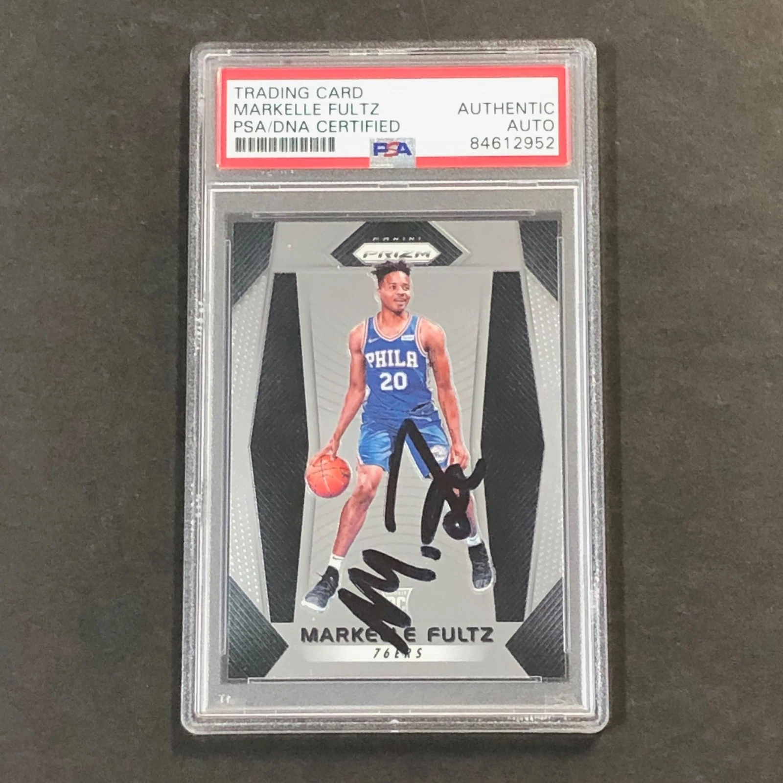 2017-18 Panini Prizm #1 Markelle Fultz Signed Card PSA Slabbed RC 76ers