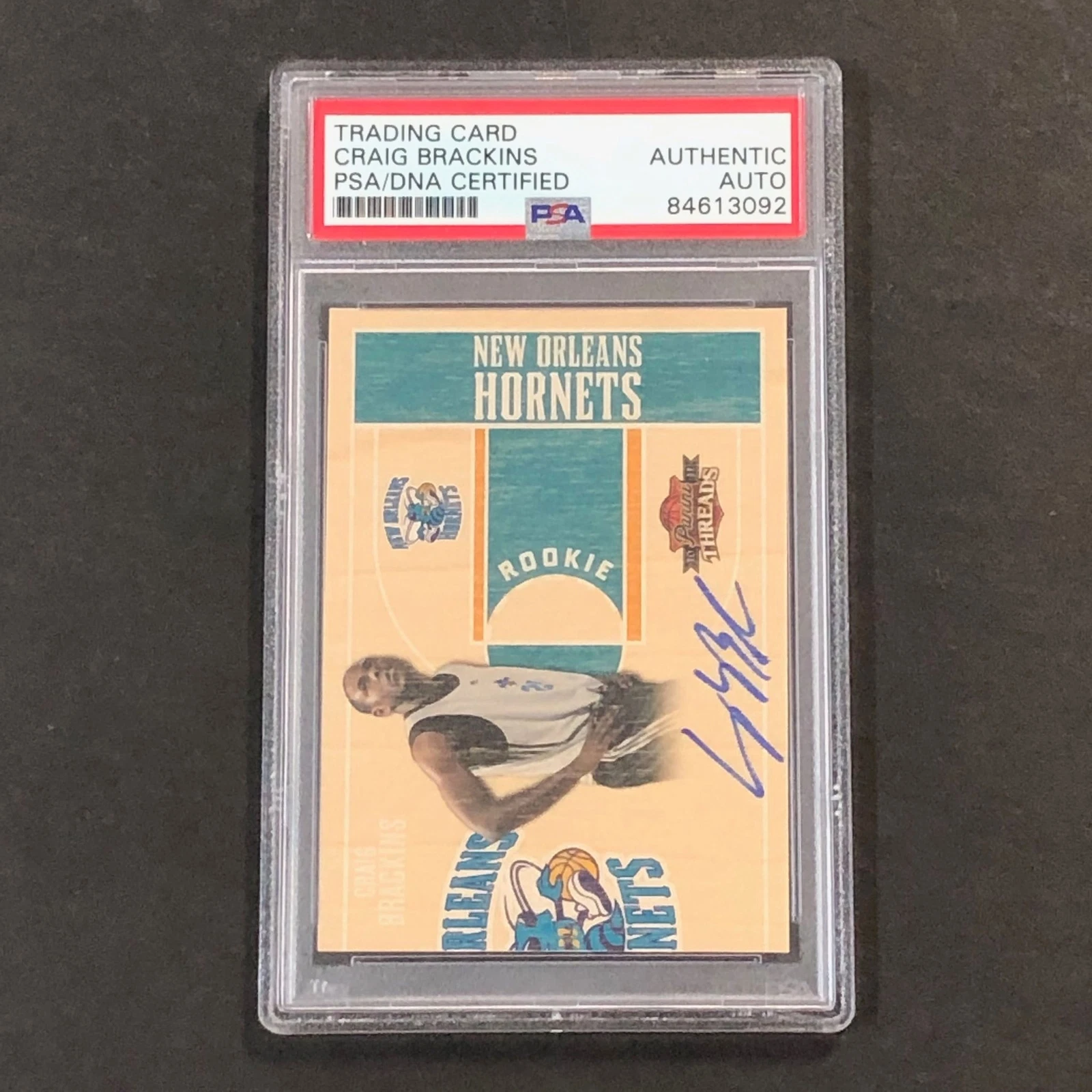 2010-11 Panini Threads #5 Craig Brackins Signed Card AUTO PSA/DNA Slabbed RC Hor