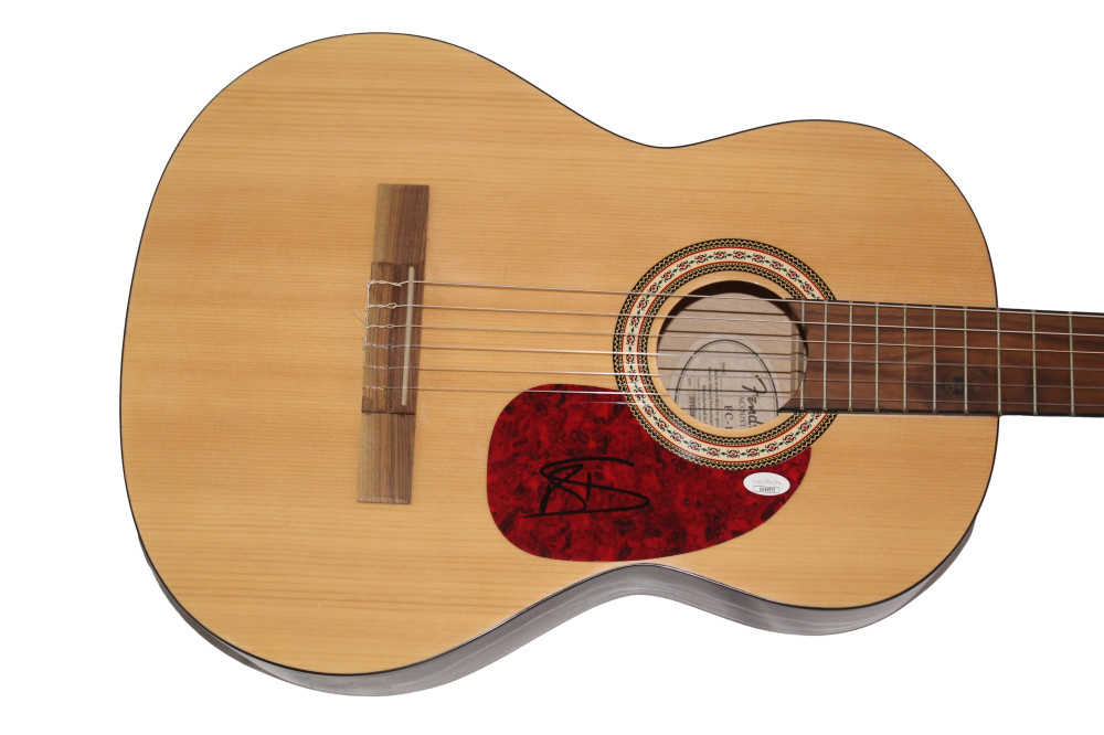 BRIAN KELLEY SIGNED AUTOGRAPH FENDER ACOUSTIC GUITAR FLORIDA GEORGIA LINE JSA