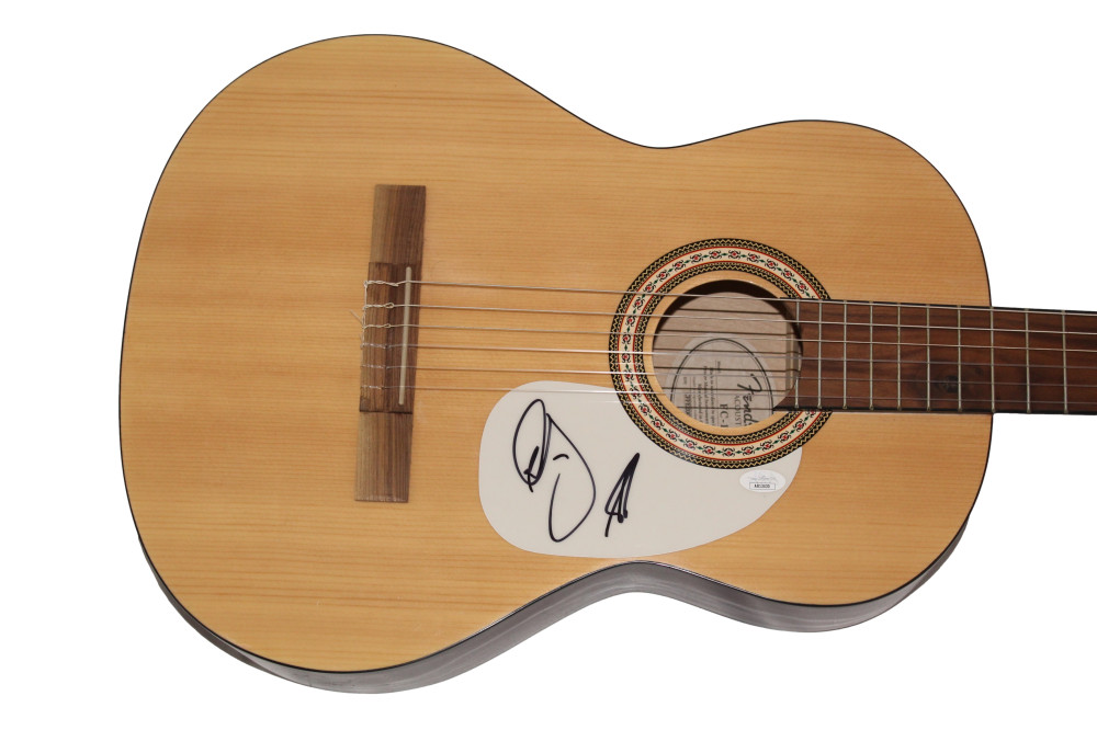 DAN & SHAY SIGNED AUTOGRAPH FULL SIZE FENDER ACOUSTIC GUITAR COUNTRY STARS JSA