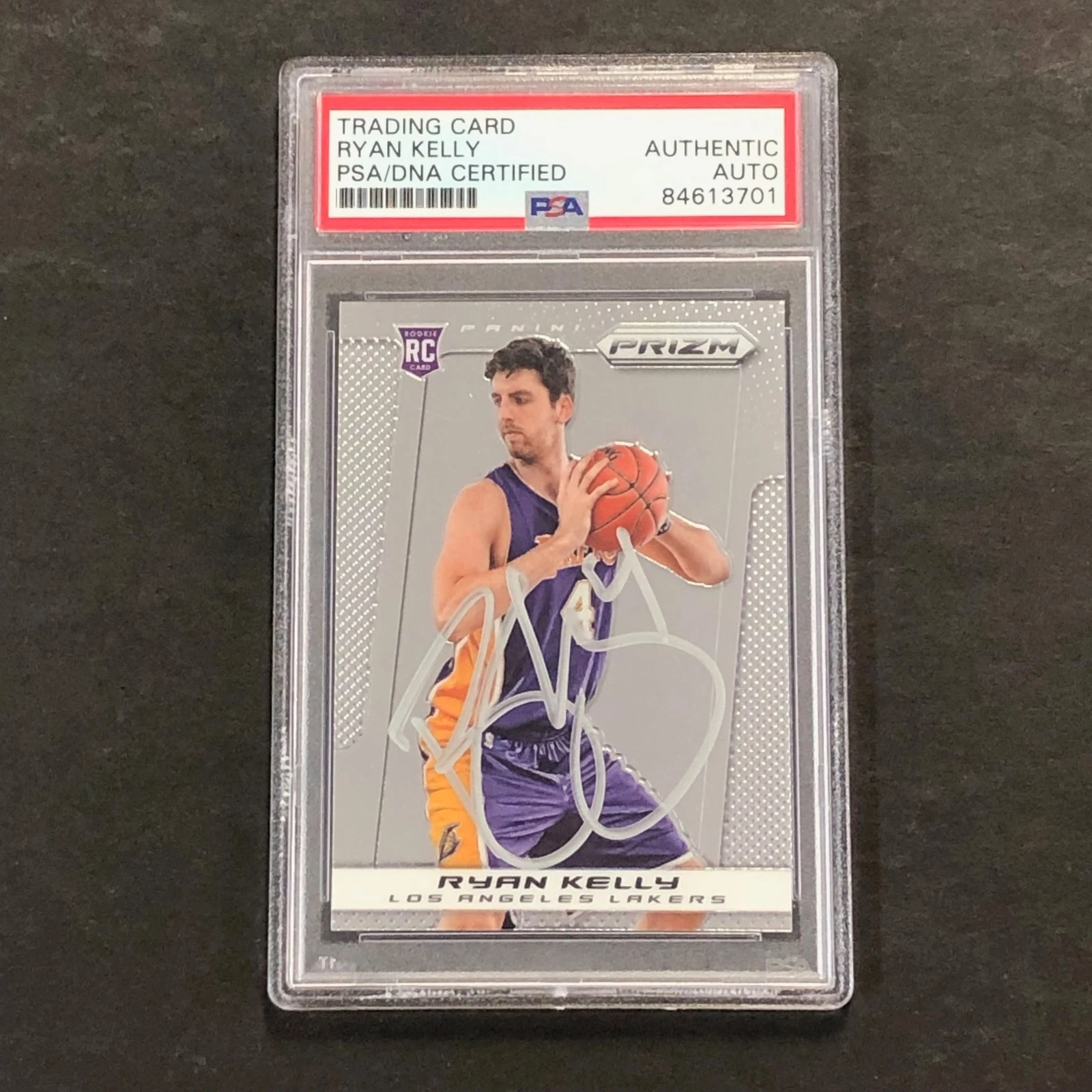 2013-14 Panini Prizm #280 Ryan Kelly Signed Card AUTO PSA Slabbed RC Lakers