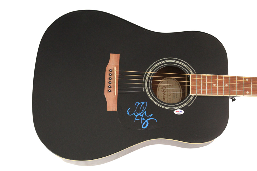 WALKER HAYES SIGNED AUTOGRAPH GIBSON EPIPHONE ACOUSTIC GUITAR COUNTRY STUD PSA