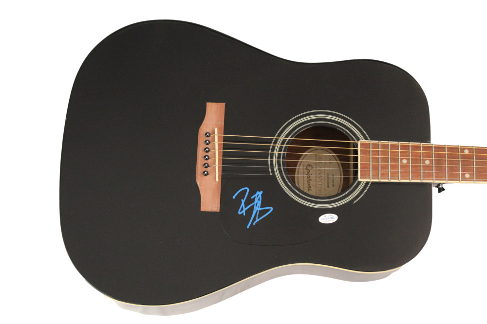 BOBBY BONES SIGNED AUTOGRAPH GIBSON EPIPHONE ACOUSTIC GUITAR RAGING IDIOTS ACOA