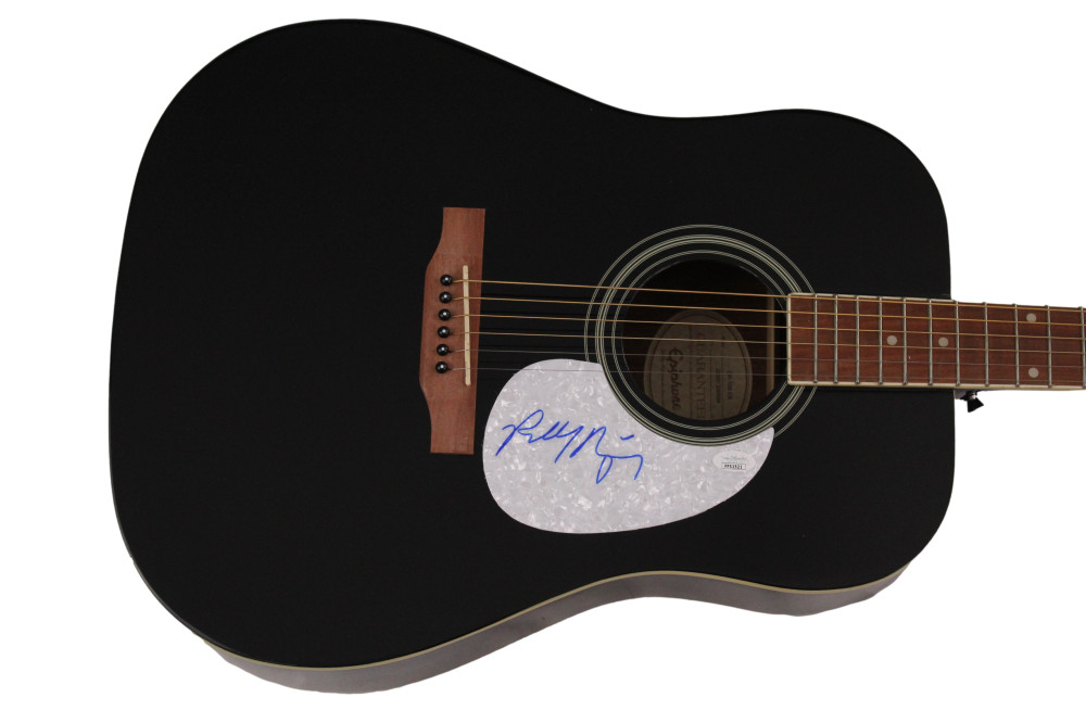 ROBBY KRIEGER SIGNED AUTOGRAPH GIBSON EPIPHONE ACOUSTIC GUITAR THE DOORS JSA COA
