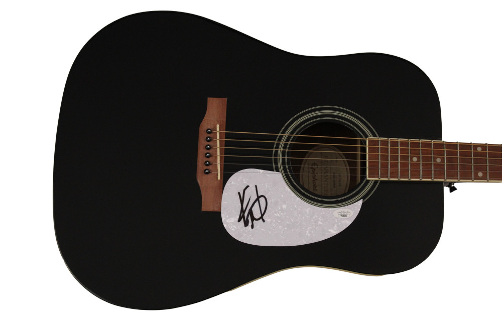KIP MOORE SIGNED AUTOGRAPH GIBSON EPIPHONE ACOUSTIC GUITAR - UP ALL NIGHT JSA