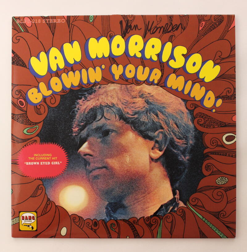 VAN MORRISON SIGNED AUTOGRAPH ALBUM VINYL RECORD - BLOWIN' YOUR MIND! JSA COA