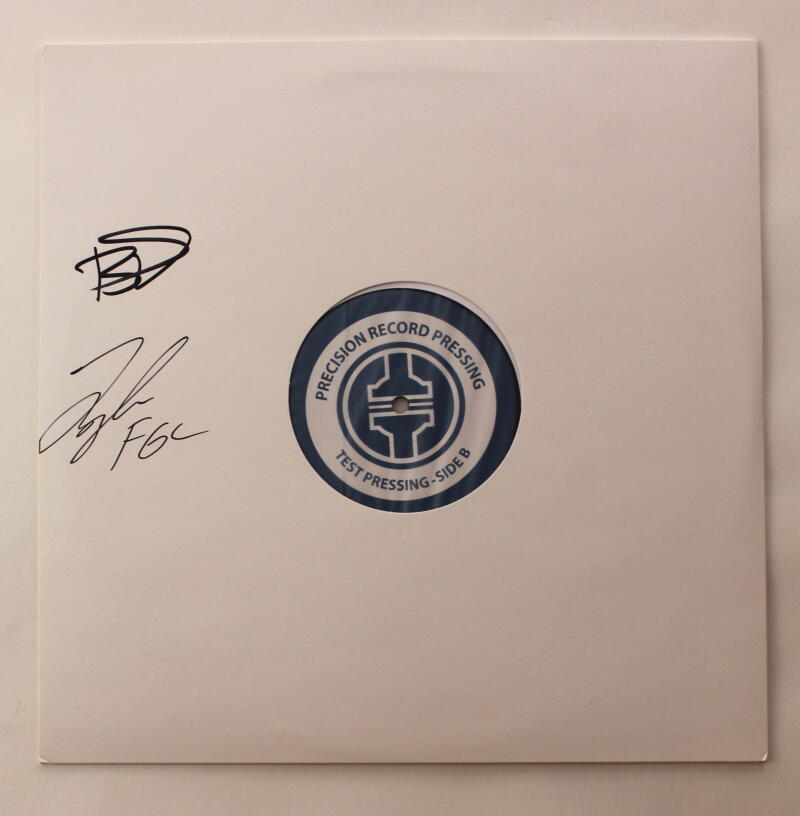 FLORIDA GEORGIA LINE BAND SIGNED AUTOGRAPH TEST PRESSING ALBUM VINYL RECORD JSA