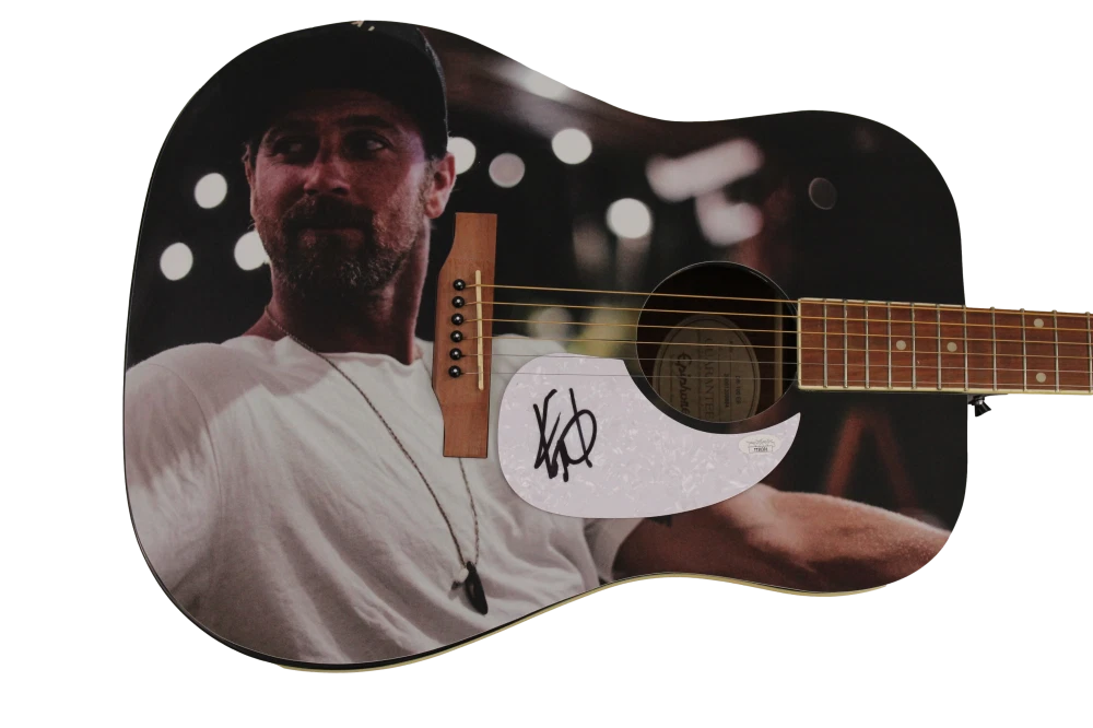 KIP MOORE SIGNED AUTOGRAPH CUSTOM 1/1 GIBSON EPIPHONE ACOUSTIC GUITAR - JSA COA