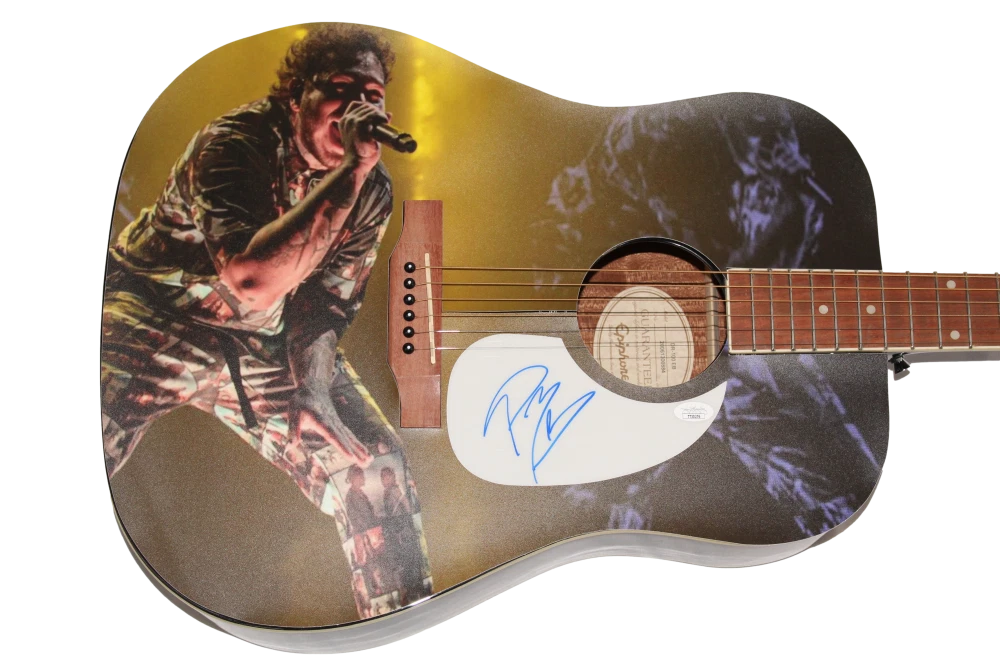 POST MALONE SIGNED AUTOGRAPH CUSTOM GIBSON EPIPHONE ACOUSTIC GUITAR 1/1 JSA COA