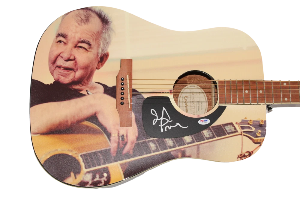 JOHN PRINE SIGNED AUTOGRAPH CUSTOM 1/1 GIBSON EPIPHONE ACOUSTIC GUITAR - PSA COA