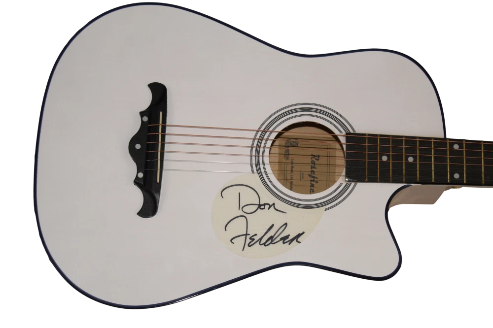 DON FELDER SIGNED AUTOGRAPH FULL SIZE ACOUSTIC GUITAR - EAGLES VERY RARE JSA COA