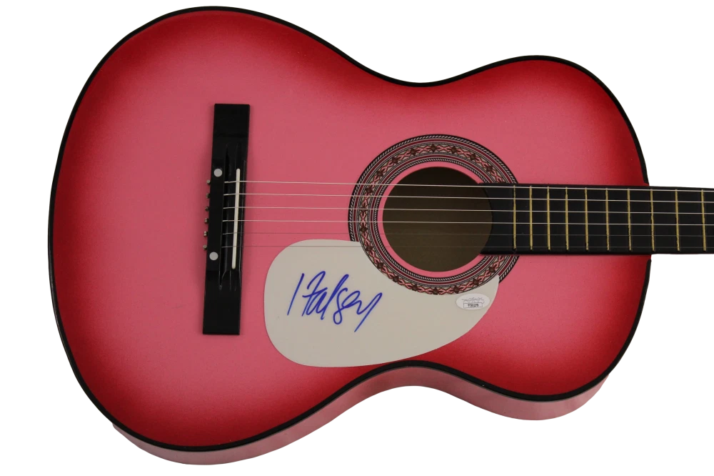 HALSEY SIGNED AUTOGRAPH FULL SIZE PINK ACOUSTIC GUITAR - BADLANDS W/ JSA COA