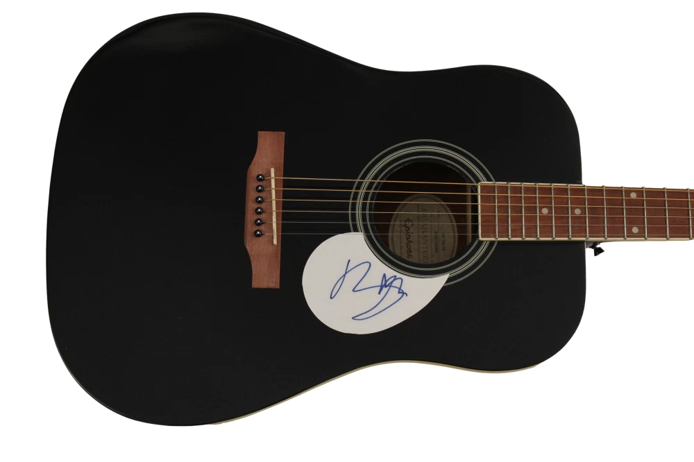 BONO U2 SIGNED AUTOGRAPH GIBSON EPIPHONE ACOUSTIC GUITAR - OCTOBER BOY JSA COA