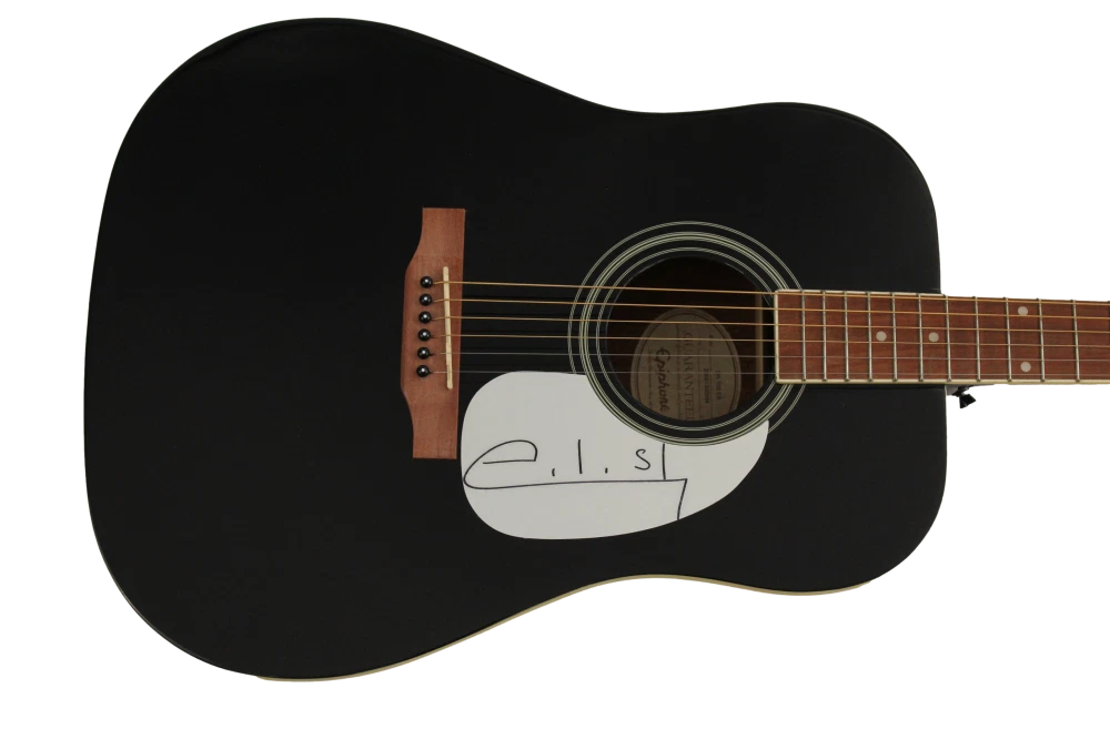 BILLIE EILISH SIGNED AUTOGRAPH GIBSON EPIPHONE ACOUSTIC GUITAR - RARE! JSA COA