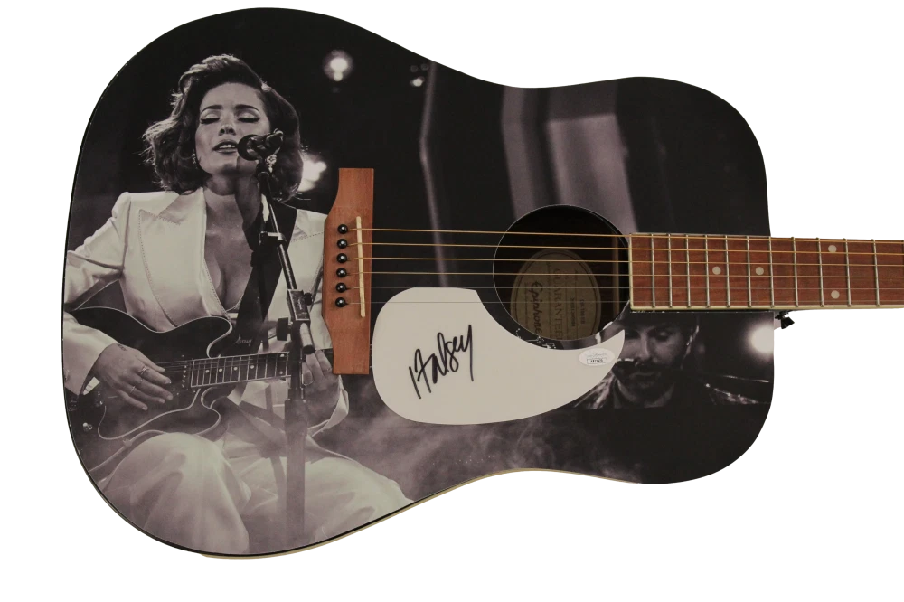 HALSEY SIGNED AUTOGRAPH ONE OF A KIND GIBSON EPIPHONE ACOUSTIC GUITAR - JSA COA
