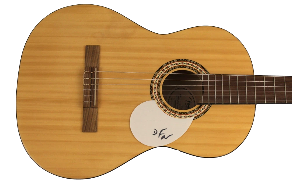 DONALD FAGEN SIGNED AUTOGRAPH FULL SIZE FENDER ACOUSTIC GUITAR STEELY DAN W/ JSA
