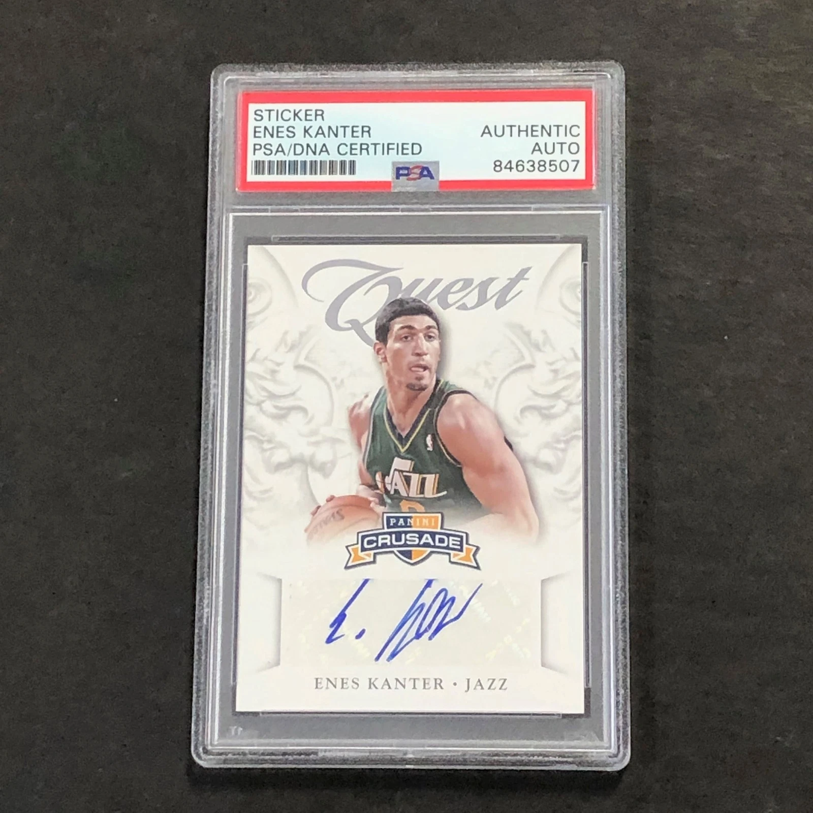 2012-13 Panini Crusade #54 Enes Kanter Signed AUTO PSA Slabbed Jazz