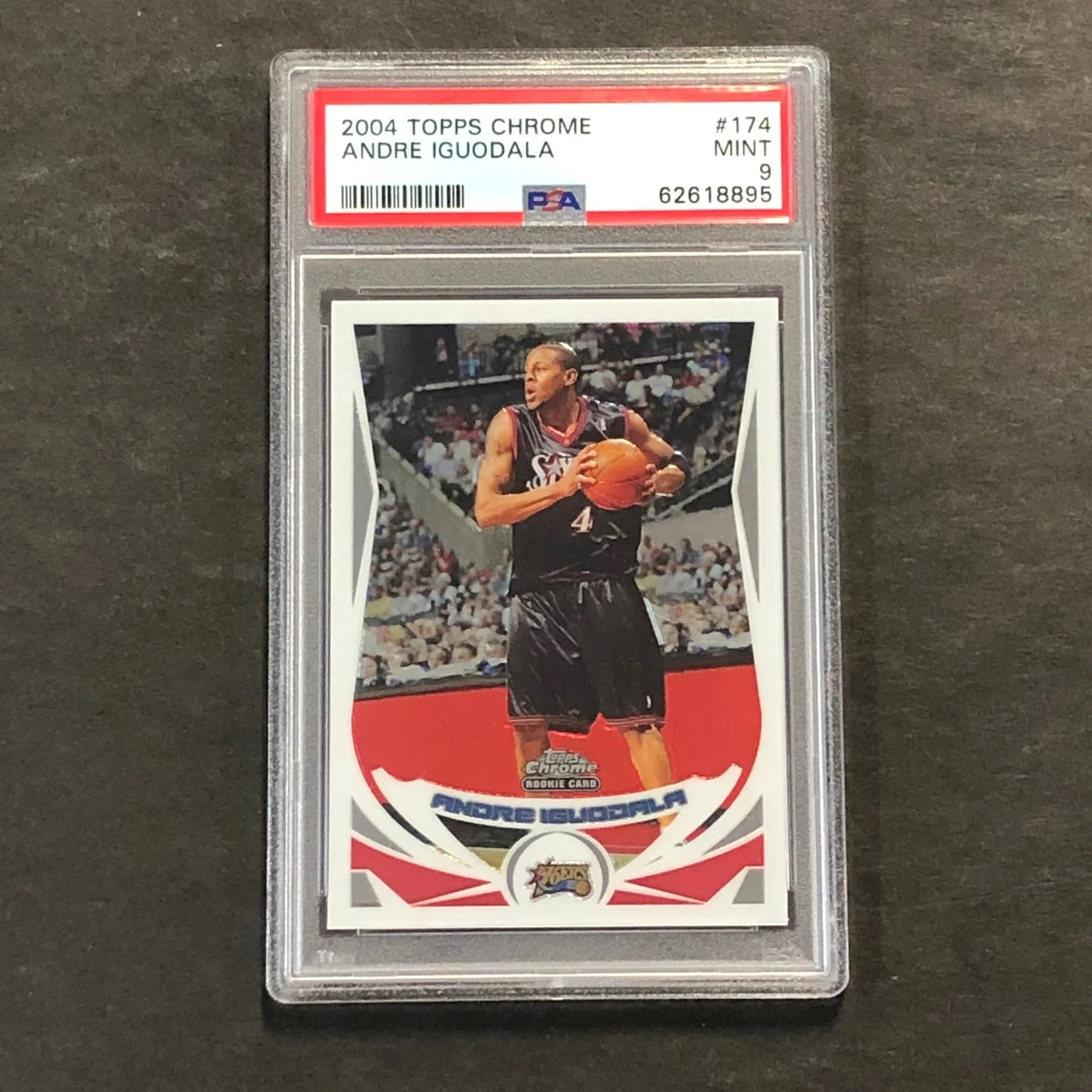 2004 Topps Chrome #174 Andrew Iguodala PSA 9 MINT