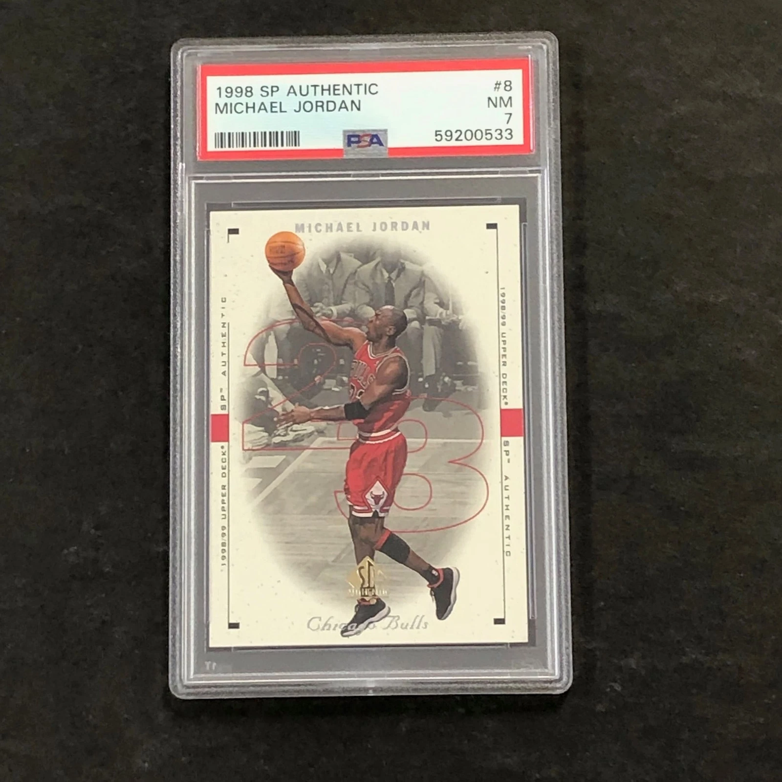 1998 SP Authentic #8 Michael Jordan PSA 7 NM Bulls