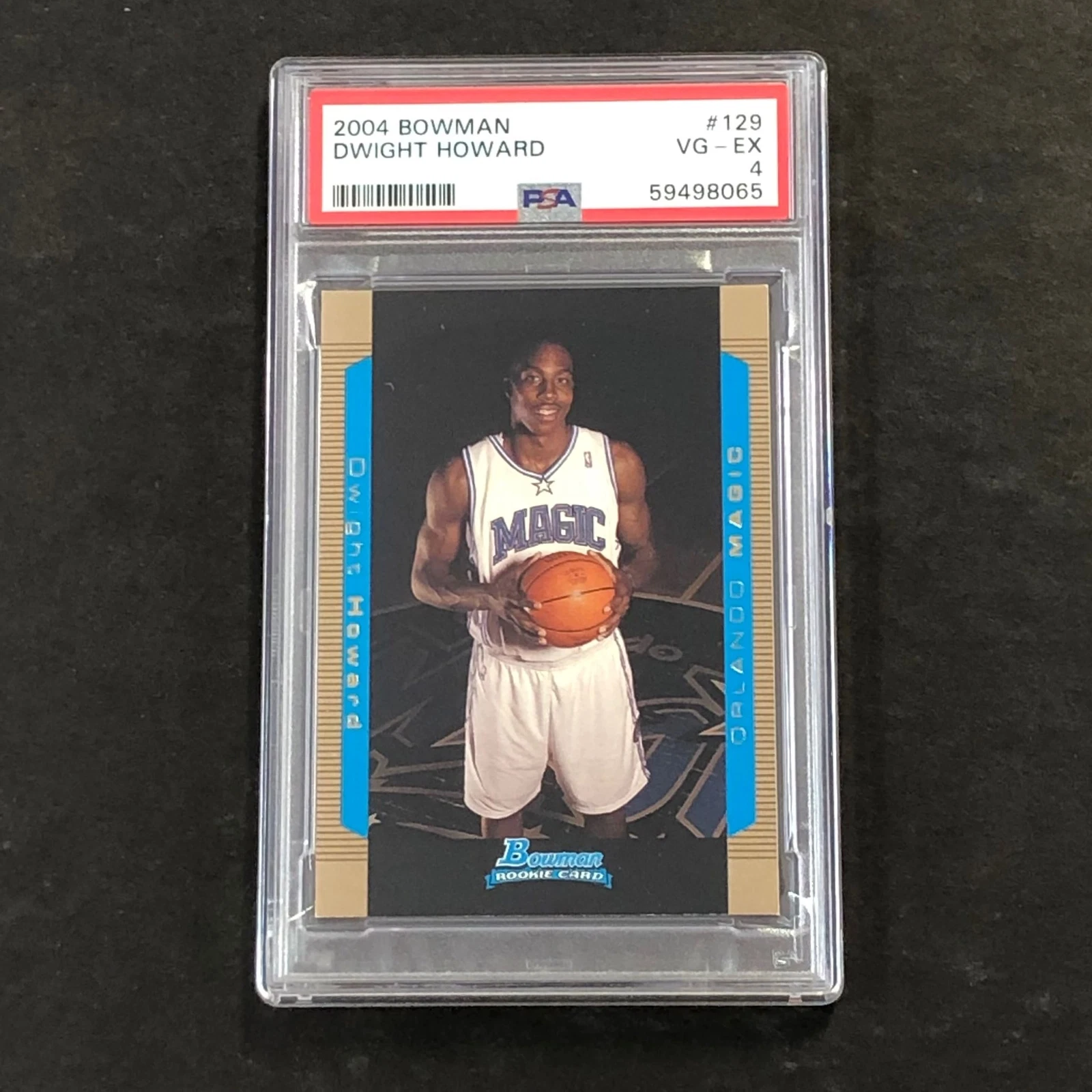 2004 Bowman #129 Dwight Howard PSA 4 VG-EX Magic